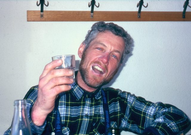Martin in the Eigergletscher Restaurant
